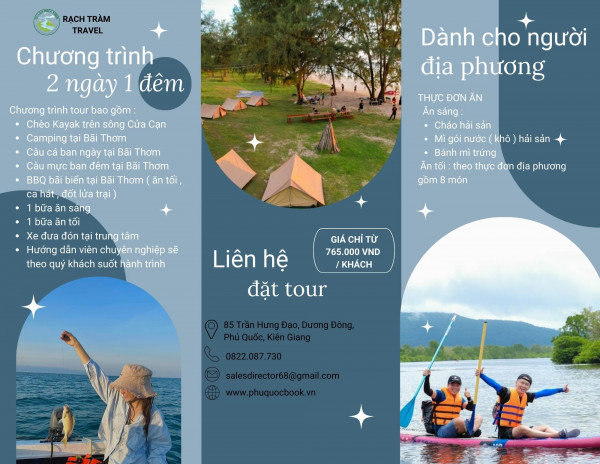 CHƯƠNG TRÌNH 2 NGÀY 1 ĐÊM DÀNH CHO NGƯỜI ĐẠI PHƯƠNG